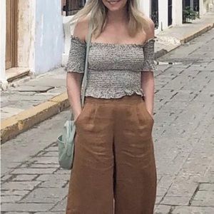 WHIMSY + ROW off the shoulder top